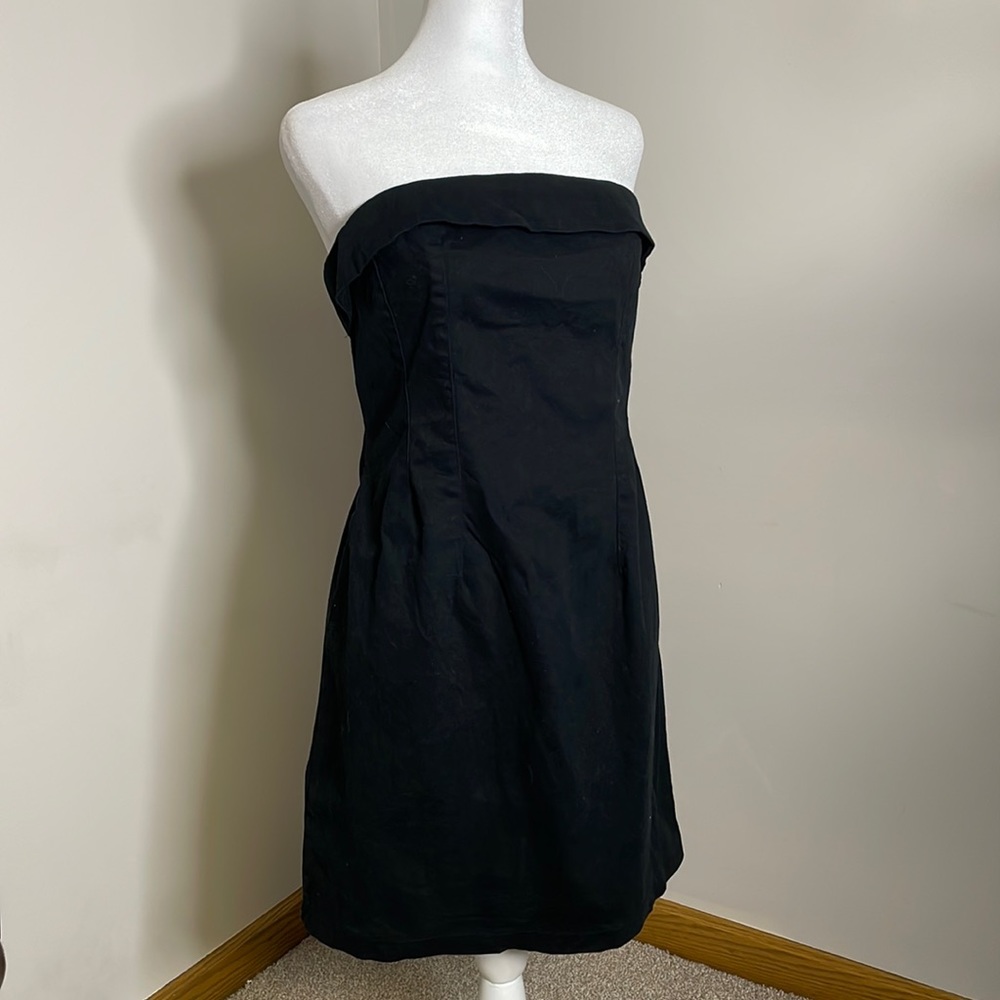 NWT Strapless Black Dress